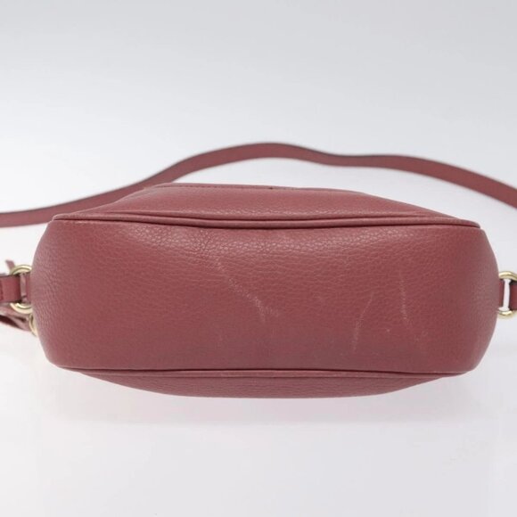 GUCCI Shoulder Bag Leather Pink Gold 308364 - Picture 9 of 15